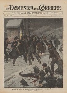 Görev kurbanları, iki jandarma Lanzo Torinese yakınlarında vahşice saldırdı ve yaralandı by Achille Beltrame