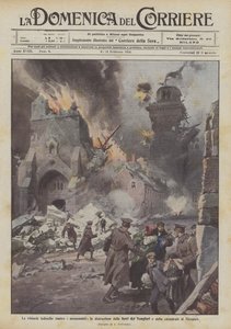 Anıtlara karşı Alman zaferleri, Tapınakçıların kulelerinin ve Nieuport katedralinin yıkılması