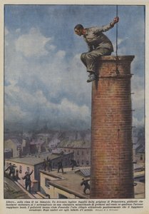 Özgür? bir huninin üstünde by Achille Beltrame