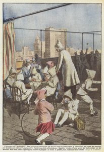 gökdelenler üzerinde kış by Achille Beltrame