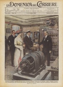 Sevilla limanında, Guglielmo Marconi İspanya Hükümdarlarını muhteşem gemisiyle mi kabul ediyor?