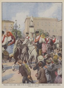 Pitoresk Sardunya gezintisi, kadınlarıyla Sassari