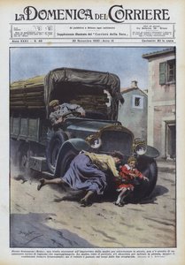 Genazzano (Roma) yakınlarında, küçük bir kız aniden annesinden ayrılıp karşıya mı geçti?