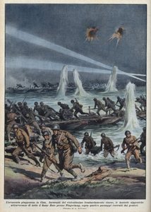 İkinci Çin-Japon Savaşı (1937-1945): “Japon ordusu, Çin bombalaması altında Pingshang yakınlarındaki Huto Nehri