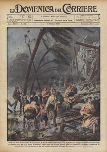 Yıkıcı siklonun öfkesi altında by Achille Beltrame