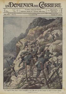 Monte Chiesa ve Monte Campigoletti'nin zirveleri arasında (2000 metrenin üzerinde), Alp birlikleri üç mü? by Achille Beltrame