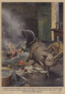 Küçük kızın trajik sonu by Achille Beltrame