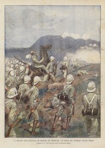 Transvaal'da Glencoe Savaşı'ndan Bir Bölüm İngiliz General Symons'un Düşüşü by Achille Beltrame