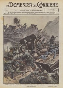 141. piyade serbest kalan iki pilin cesur Calabrian'larının parlak bir karşı saldırısı mı? by Achille Beltrame