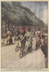 Yeni bir spor türü.Bir grup Parisli aktris, Saint Cloud