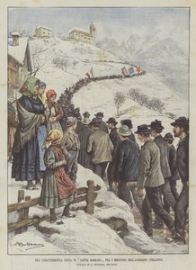 Agordino (Belluno) Madencileri Arasında Santa Barbara