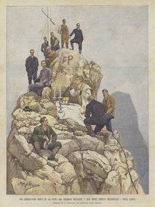 2050 Metrede Magnaghi Kulesinin Tepesinde Heyecanlı Bir Kütle (Güney Grigna, Lecco