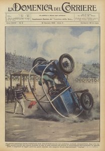 Genç bir Amerikalı, tehlikeli bir araba gösterisiyle California kalabalığının coşkusunu uyandırıyor.
