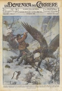 İki avcıya karşı dev bir kartal