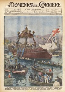 Unutulmaz bir gösteri, Cenova denizinde Eucharistic Flotilla
