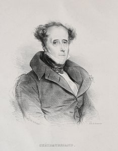Francois Rene Auguste Victome de Chateaubriand. by Achille Devéria