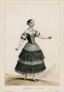 İspanyol Kostümü by Achille Devéria
