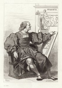 Donato Bramante, İtalyan mimar by Achille Devéria