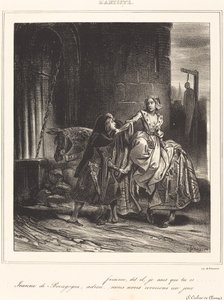 Joan of Burgonya by Achille Devéria