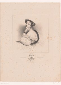 Pelargonium meditasyonda Meditasyon. Sardunya üzgün / Meditasyon. Ağır sardunya (nesne üzerindeki başlık) Taal der bloemen (dizi adı) Çiçeklerin Dili (dizi adı) by Achille Devéria