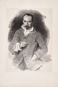 Otoportre, 19. yüzyılın ikinci çeyreği. by Achille Devéria