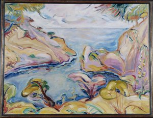 La Ciotat Achille-Emile (Achille Emile) Othon Friesz (1879-1949) 1907'deki Figuerolles Calanque'ı