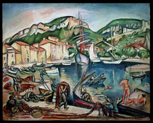 Ciotat Limanı (tuval üzerine yağlıboya) by Achille Emile Othon Friesz