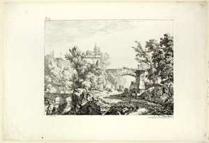 Peyzaj, levha IV by Achille Etna Michallon