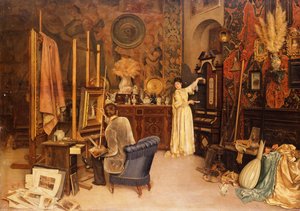 Sanatçının Stüdyosu by Achille Glisenti