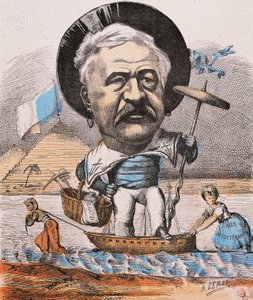 Fransız mühendis Ferdinand de Lesseps, Süveyş Kanalı