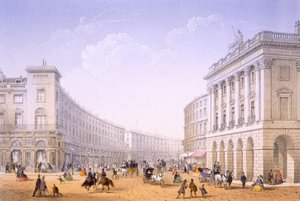 The Quadrant ve Regent Street, Londra, 1862.
