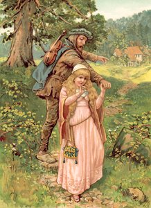 Prenses ve Dilenci Adam (chromolitho)