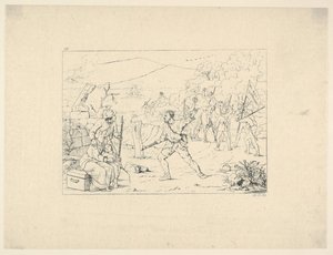 Konfederasyon Savaş Gravürlerinden Gerilla Gruplarının Oluşumu, 1861-63. by Adalbert John Volck