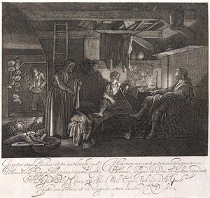 Kont Hendrik Goudt tarafından oyulmuş Philemon ve Baucis Evi (1585-1630)