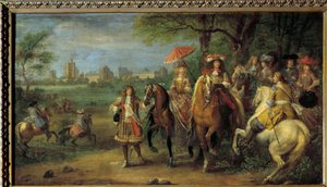 Kral Louis XIV (1638-1715) ve Avusturya Kraliçesi Marie-Therese (1638-1683) 1669