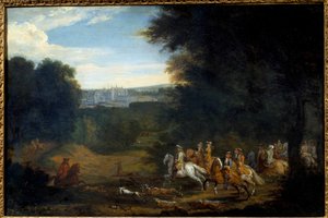 Louis XIV avlanıyor. Adam Francois Van Der Meulen