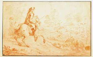 Adam Van der Meulen (1632-1690) tarafından sanguine geyik avı 17. yüzyıl Paris, Louvre Müzesi by Adam Frans van der Meulen
