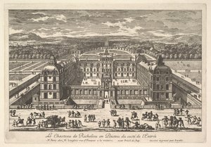 Giriş Tarafından Château de Richelieu en Poictou, 17. yüzyıl.