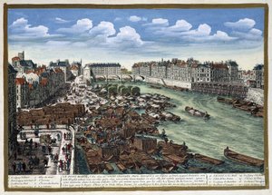 Yeniden inşasından sonra Le Pont Marie - Perelle tarafından “” Paris