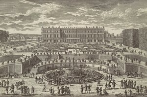 Versay manzarası Versailles manzarası, bahçe cephesi, 1680