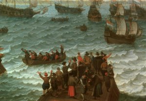Abfahrt einer Kriegsflotte by Adam Willarts
