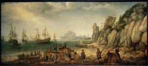 Kayalık deniz kıyısında yaban keçisi avı by Adam Willarts