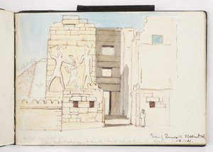 Suluboya, Çizimler ve Notlar Eskiz Defteri, Meksika, 1896-1898 (suluboya) by Adela Breton