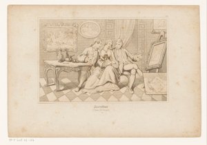 Casanova ve Matalone Dükü Leonilde ile Erotik Sanata Bakıyor by Adolf Gnauth