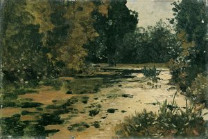 Waldtümpel by Adolf Gustav Ditscheiner