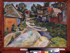 Taşra yolu. Adolf İsraileviç Milman (1886-1930) tarafından tablo, tuval üzerine yağlıboya by Adolf Israelevich Milman