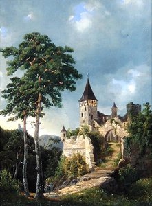 Dağlardaki Kale by Adolf Rudolf Holtzhaub
