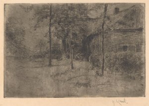 Sazdan Çiftlik Evi by Adolf le Comte (signed by artist)
