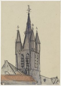 Delft'teki Eski Kilise Kulesi
