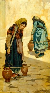 Adolfo Belimbau (1845-1938), panel üzerine yağlı boya, 33x18 cm, yaklaşık 1881